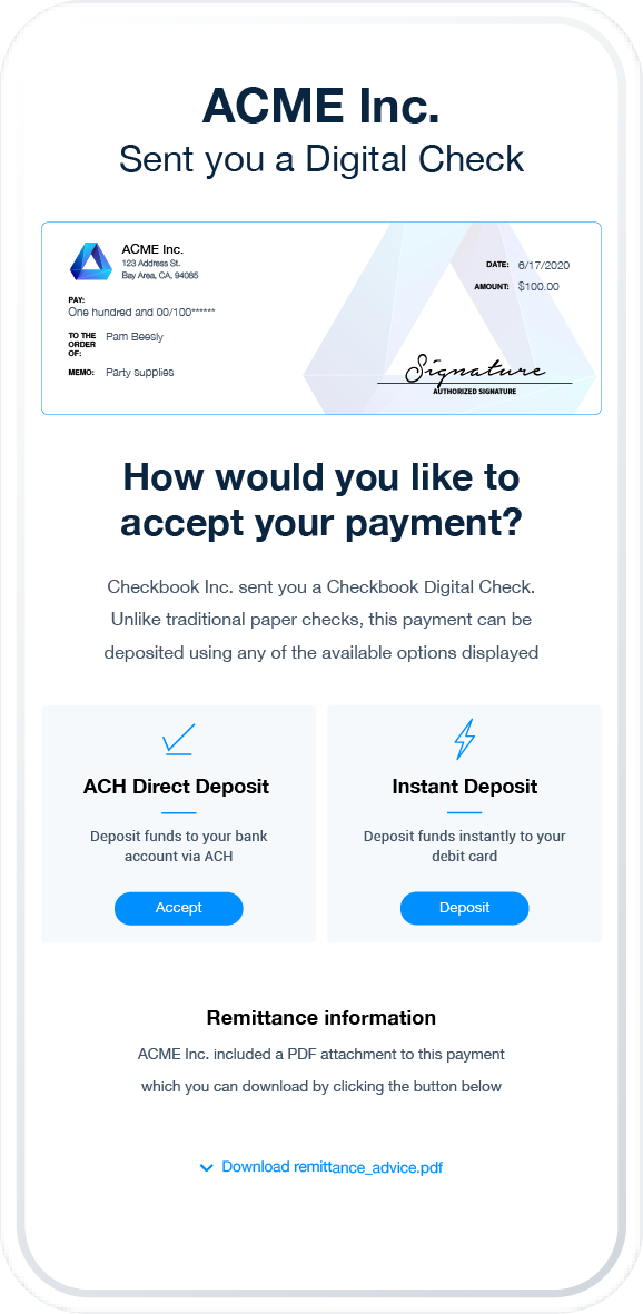 ACH Payments payment flow