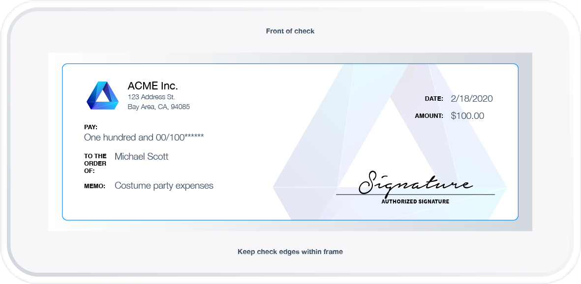 Printable Checks payment flow